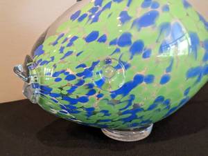 Art Glass Fish Sculpture