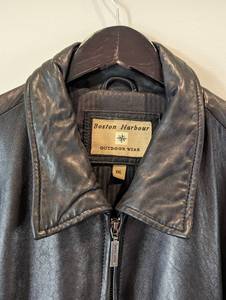 Mens Boston Harbor Leather Jacket