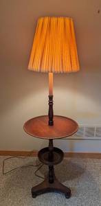Vintage Floor Lamp Table