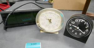 lot 160 image: Big Ben alarm clock, another wind up alarm clock and an electric alarm clock