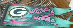 lot 167 image: Seven Green Bay Packers Pennants
