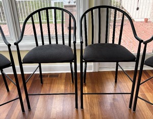 Four Metal Kitchen Stools