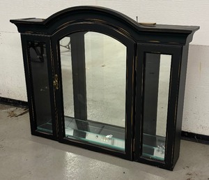 Delightful Glass Front Mirrored Back Display Case