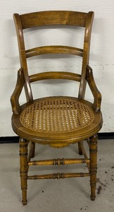 Charming Vintage Cane Seat Chair