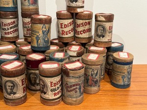Large Lot of Antique Edison and Columbia Phonograph Rolls