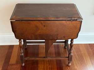 Vintage Petite Gate Leg Accent Table