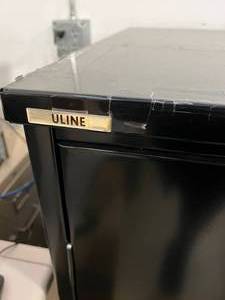 MSRP $500 Uline Heavy Duty Metal 2 Door 3-Shelf Utility Counter High Storage Cabinet - Good Condition - Lock Has Been Removed