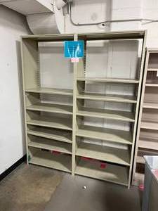 Double Wide Metal Storage Rack Shelving Unit