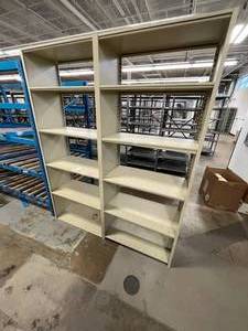 Double Wide Metal Storage Rack Shelving Unit