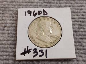 lot 14 image: 1960 D Franklin Half Dollar