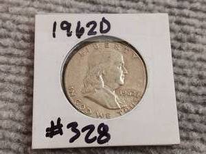 lot 20 image: 1962 D Franklin Half Dollar
