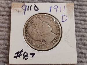 lot 24 image: 1911 Barber Half Dollar