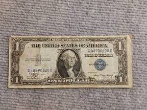 lot 45 image: 1935 Silver Certificate 1 Dollar Bill