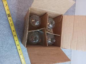 lot 73 image: Diamond crystal candle holders