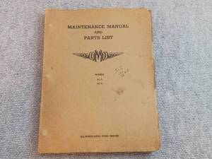 lot 84 image: Rare 1952 Marmon Herrington Truck Manual