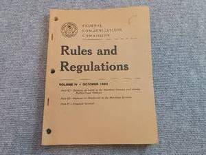 lot 86 image: 1982 FCC Rules and Regulations