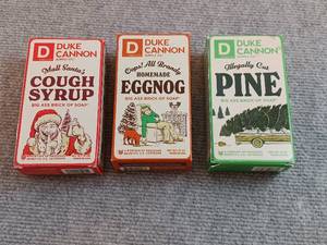 lot 93 image: (3) Discontinued Duke Cannon Soap
