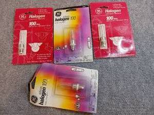 lot 115 image: (4) Halogen 100 Bulbs- NEW