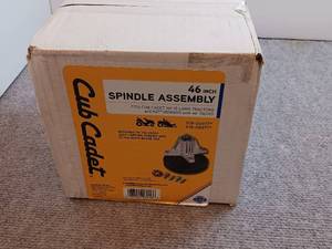 lot 138 image: Cub Cadet 46 inch Spindle assembly MSRP $115 New