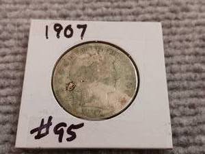 lot 2 image: 1907 Barber Half Dollar