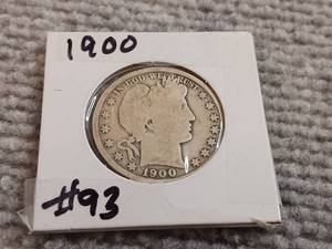 lot 3 image: 1900 Barber Half Dollar
