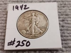 lot 7 image: 1942 Walking Liberty Half Dollar