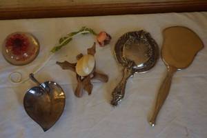vintage hand mirror