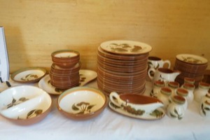 Stangl pottery dinner ware set,