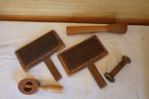 vintage wool carders