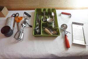 Kitchen flatware and other items