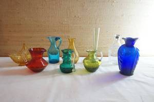 colored vases