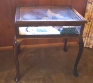 glass display case