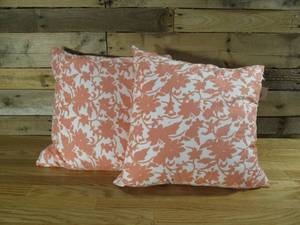 lot 73 image: Two Paisley Label - Coral Floral