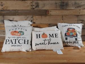 lot 75 image: Five Fall Throw Pillows