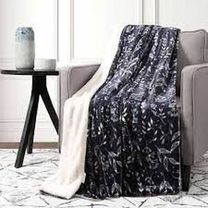lot 46 image: Life Comfort Ultimate Faux Fur Throw - Blue