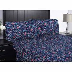 lot 51 image: South Point Home Fashions Microfiber 4-Piece Sheet Set - TwinTwin XLDarcy Floral