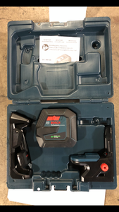 Bosch 100 ft. Green Combination Laser Level Self Leveling with VisiMax Technology, Fine Adjustment Mount & Hard Carrying Case  Customer Returns See Pictures