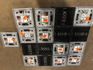 Lot of Assorted Clever Crates Collapsible Milk Crates Customer Returns See Pictures