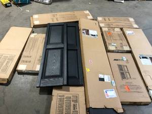 Lot of Assorted Window Shutters Various Sizes and Conditions Customer Returns See Pictures