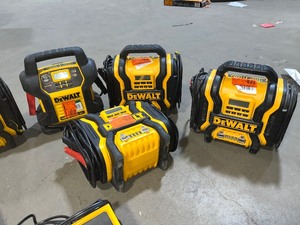 Lot of Assorted dewalt jump starters various models and conditions Customer Returns