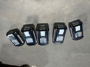 Ryobi assorted batteries various conditions