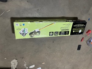 Green Machine 62V Brushless 25in. Cordless Battery Push start Hedge Trimmer with Rotating Handle and 2.5 Ah Batter and Rapid Charger