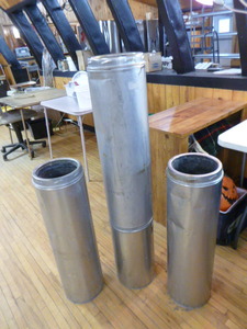 lot 106 image: 3 Metalbestos All-Fuel Chimney Pipes