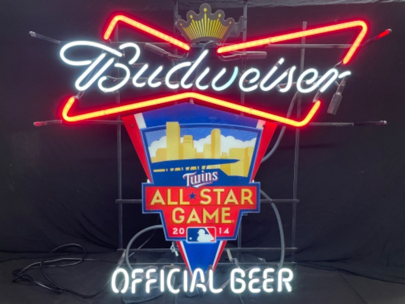 lot 15 image: Budweiser, MN Twins All-Star Game 2014, neon
