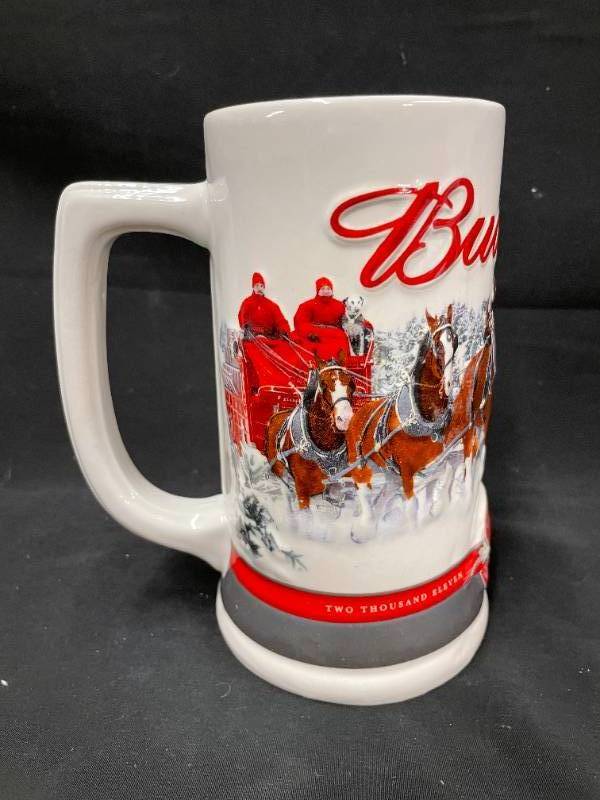lot 167 image: Budweiser 2011 Holiday Stein, NIB