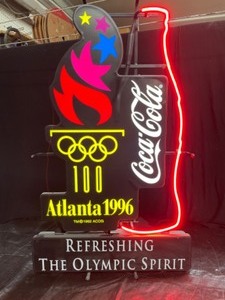 lot 32 image: Coke, Coca-Cola 100, Atlanta 1996 Olympics neon