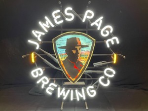lot 12 image: James Page Brewing Co. neon, literally one-of-a-kind