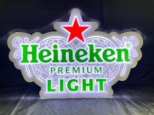 lot 96 image: Heineken Premium Light LED sign