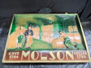 lot 103 image: Molson 3D  relief sculpture, rigid foam, Limited Edition