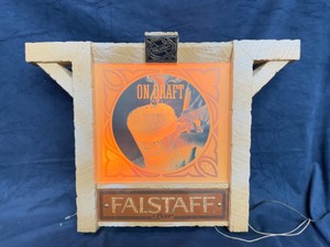 lot 118 image: Falstaff on Draft illuminated plastic sign
